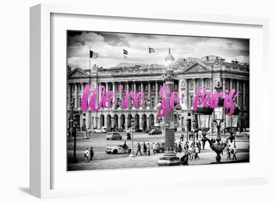 Paris Fashion Series - We're So Paris - Place de la Concorde III-Philippe Hugonnard-Framed Photographic Print