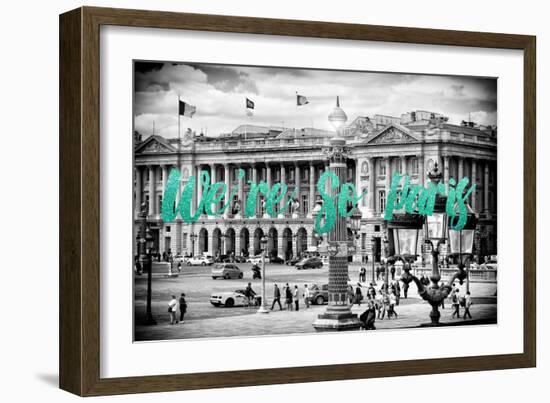 Paris Fashion Series - We're So Paris - Place de la Concorde IV-Philippe Hugonnard-Framed Photographic Print