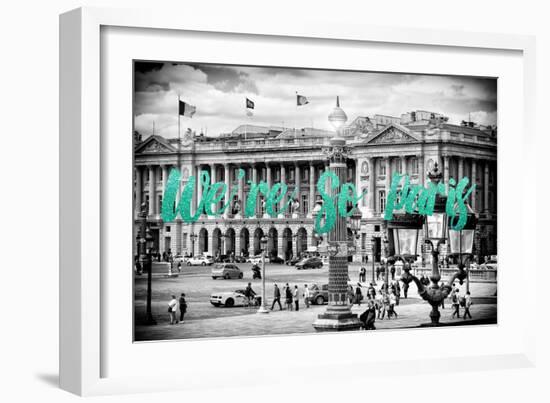 Paris Fashion Series - We're So Paris - Place de la Concorde IV-Philippe Hugonnard-Framed Photographic Print