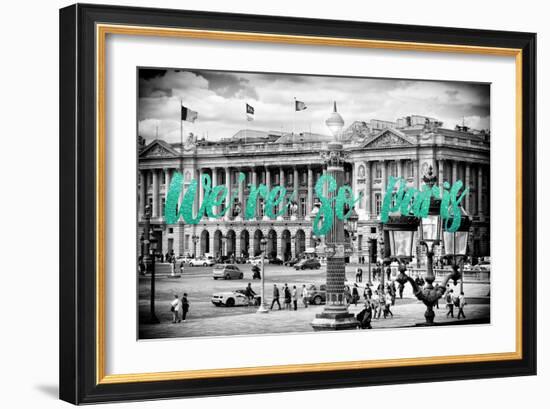 Paris Fashion Series - We're So Paris - Place de la Concorde IV-Philippe Hugonnard-Framed Photographic Print