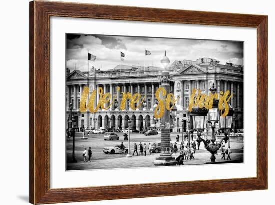 Paris Fashion Series - We're So Paris - Place de la Concorde-Philippe Hugonnard-Framed Photographic Print