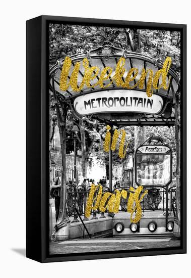 Paris Fashion Series - Weekend in Paris - Metropolitain Abbesses-Philippe Hugonnard-Framed Premier Image Canvas