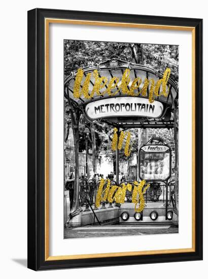 Paris Fashion Series - Weekend in Paris - Metropolitain Abbesses-Philippe Hugonnard-Framed Photographic Print