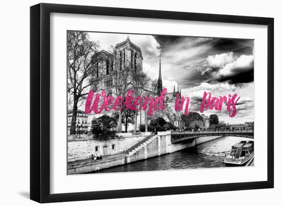 Paris Fashion Series - Weekend in Paris - Notre Dame Cathedral III-Philippe Hugonnard-Framed Photographic Print