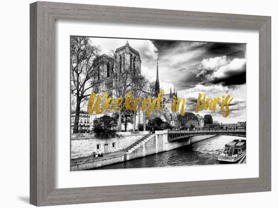 Paris Fashion Series - Weekend in Paris - Notre Dame Cathedral-Philippe Hugonnard-Framed Photographic Print