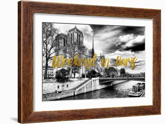 Paris Fashion Series - Weekend in Paris - Notre Dame Cathedral-Philippe Hugonnard-Framed Photographic Print