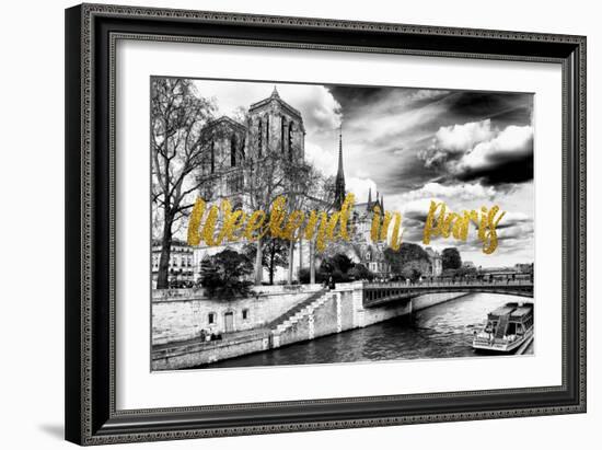 Paris Fashion Series - Weekend in Paris - Notre Dame Cathedral-Philippe Hugonnard-Framed Photographic Print
