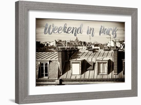 Paris Fashion Series - Weekend in Paris - View of Roofs II-Philippe Hugonnard-Framed Photographic Print