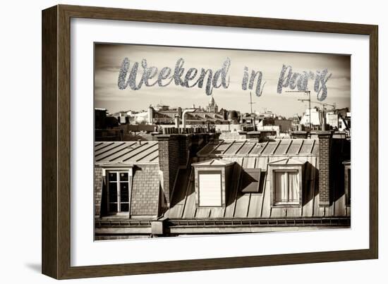 Paris Fashion Series - Weekend in Paris - View of Roofs II-Philippe Hugonnard-Framed Photographic Print