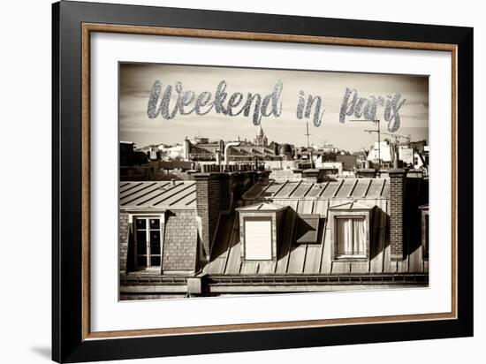 Paris Fashion Series - Weekend in Paris - View of Roofs II-Philippe Hugonnard-Framed Photographic Print