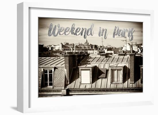 Paris Fashion Series - Weekend in Paris - View of Roofs II-Philippe Hugonnard-Framed Photographic Print