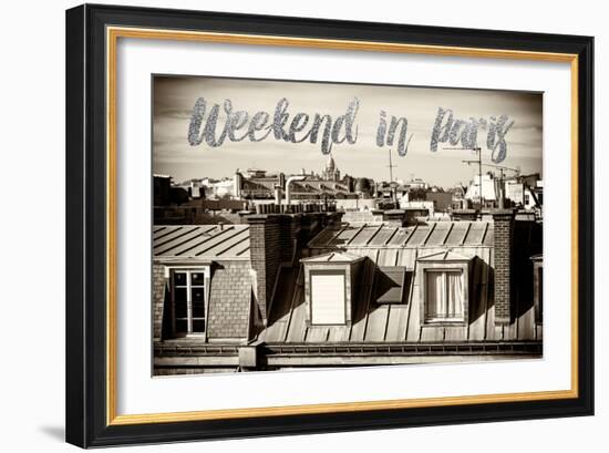 Paris Fashion Series - Weekend in Paris - View of Roofs II-Philippe Hugonnard-Framed Photographic Print