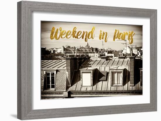 Paris Fashion Series - Weekend in Paris - View of Roofs-Philippe Hugonnard-Framed Photographic Print