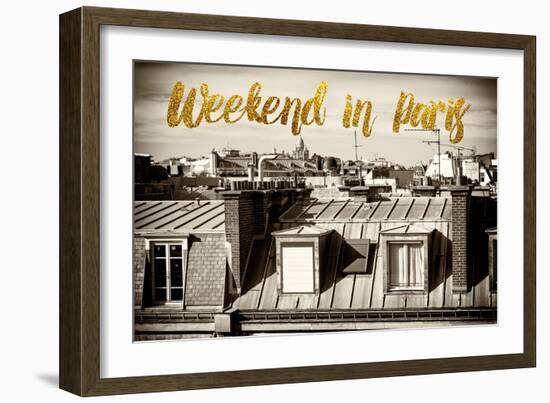 Paris Fashion Series - Weekend in Paris - View of Roofs-Philippe Hugonnard-Framed Photographic Print