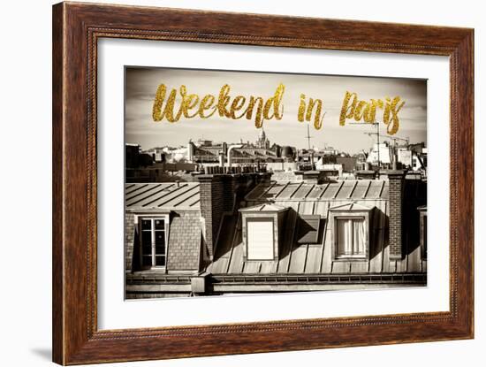 Paris Fashion Series - Weekend in Paris - View of Roofs-Philippe Hugonnard-Framed Photographic Print