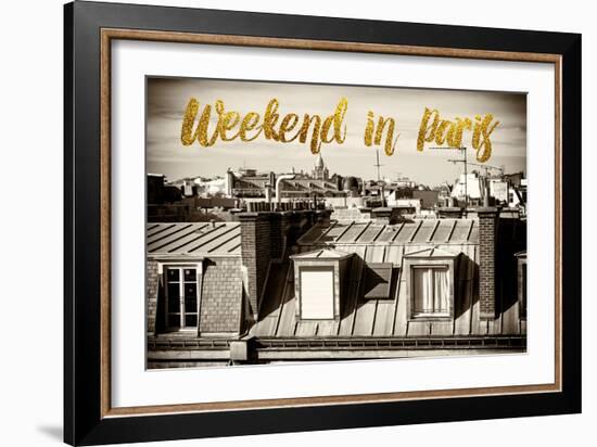 Paris Fashion Series - Weekend in Paris - View of Roofs-Philippe Hugonnard-Framed Photographic Print