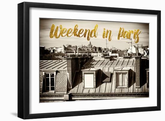 Paris Fashion Series - Weekend in Paris - View of Roofs-Philippe Hugonnard-Framed Photographic Print