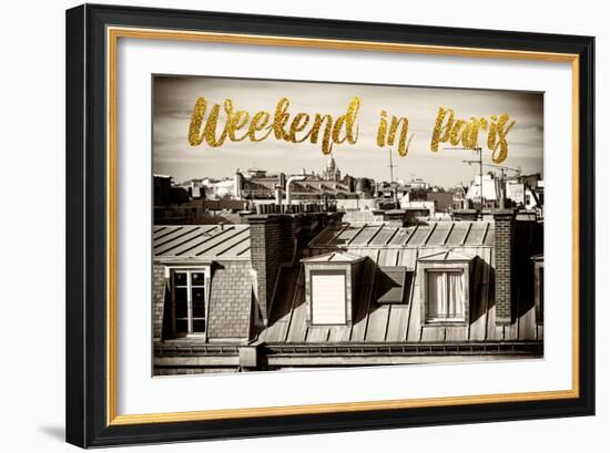 Paris Fashion Series - Weekend in Paris - View of Roofs-Philippe Hugonnard-Framed Photographic Print