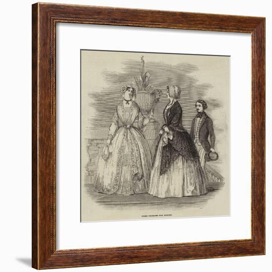 Paris Fashions for August-null-Framed Giclee Print