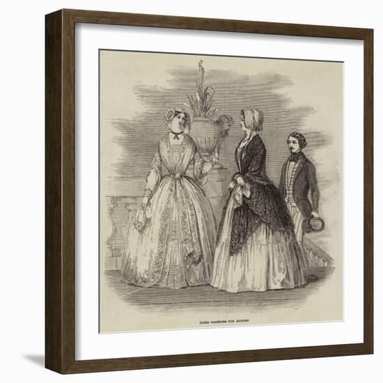 Paris Fashions for August-null-Framed Giclee Print