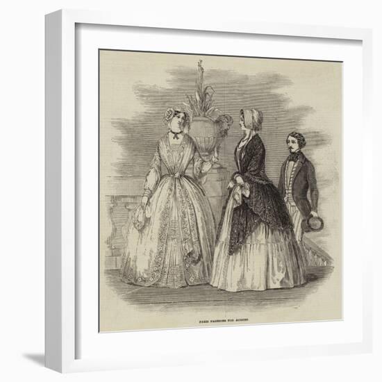 Paris Fashions for August-null-Framed Giclee Print