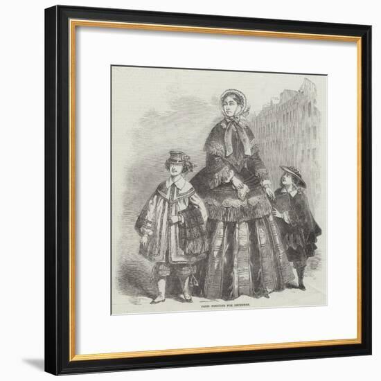 Paris Fashions for December-null-Framed Giclee Print