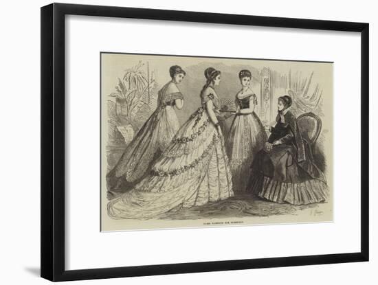 Paris Fashions for February-null-Framed Giclee Print