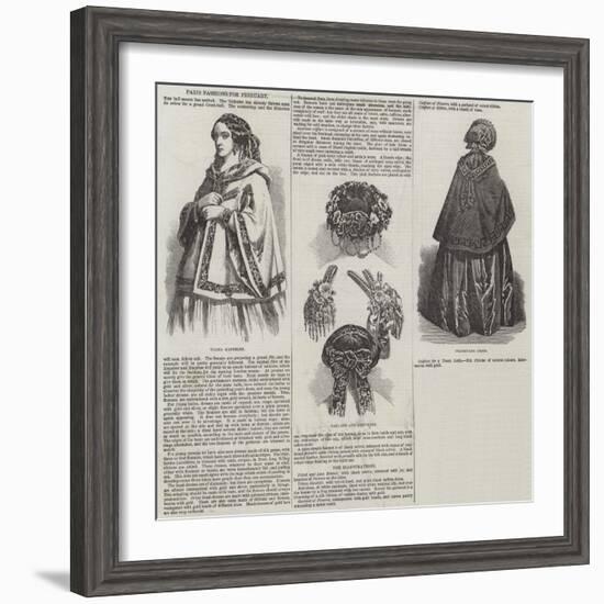 Paris Fashions for February-null-Framed Giclee Print