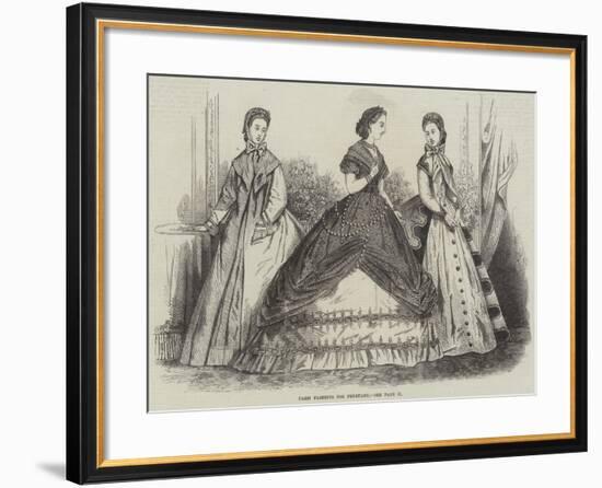 Paris Fashions for February-null-Framed Giclee Print
