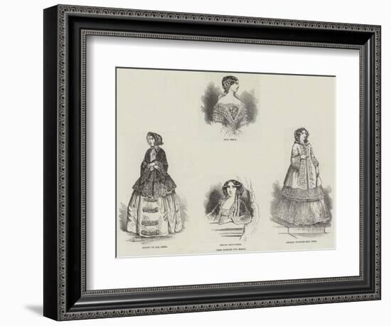 Paris Fashions for March-null-Framed Giclee Print