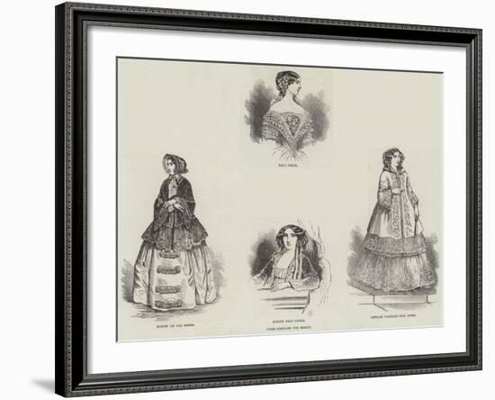 Paris Fashions for March-null-Framed Giclee Print