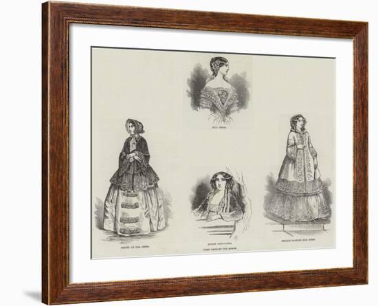 Paris Fashions for March-null-Framed Giclee Print