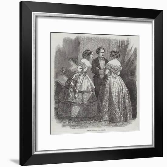 Paris Fashions for March-null-Framed Giclee Print