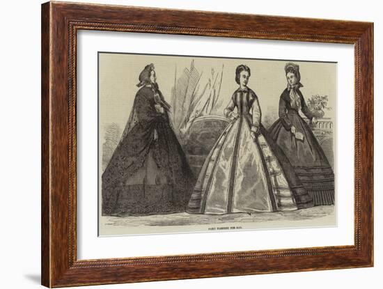 Paris Fashions for May-null-Framed Giclee Print