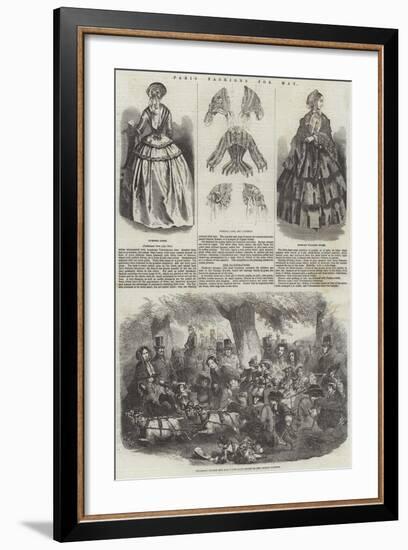 Paris Fashions for May-null-Framed Giclee Print