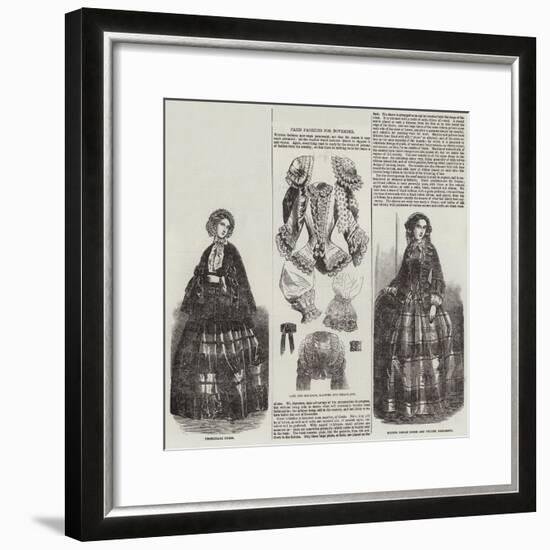 Paris Fashions for November-null-Framed Giclee Print