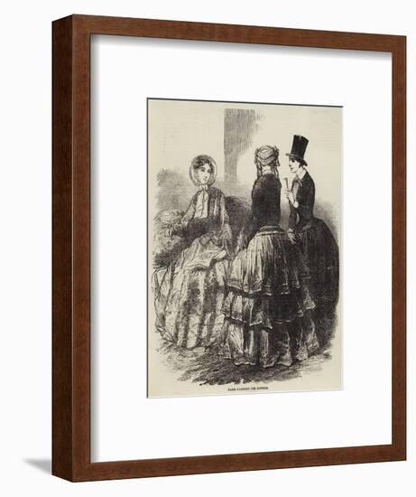 Paris Fashions for October-null-Framed Giclee Print