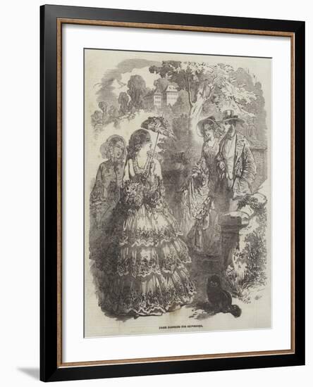 Paris Fashions for September-null-Framed Giclee Print