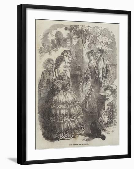 Paris Fashions for September-null-Framed Giclee Print