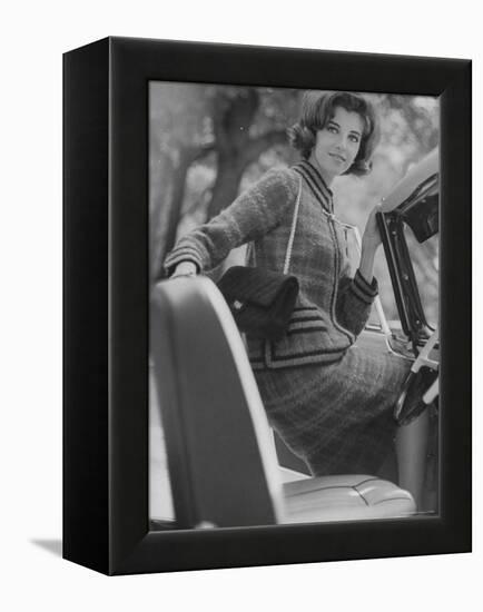 Paris Fashions Suit Designed by Chanel-Paul Schutzer-Framed Premier Image Canvas