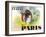 Paris Festval Poster-null-Framed Art Print