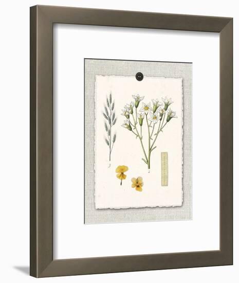 Paris Flea Market White Floral-Devon Ross-Framed Art Print