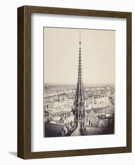 Paris, Flèche de Notre-Dame, en plomb et cuivre martelé, Viollet le Duc-Charles Marville-Framed Giclee Print