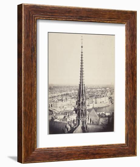 Paris, Flèche de Notre-Dame, en plomb et cuivre martelé, Viollet le Duc-Charles Marville-Framed Giclee Print