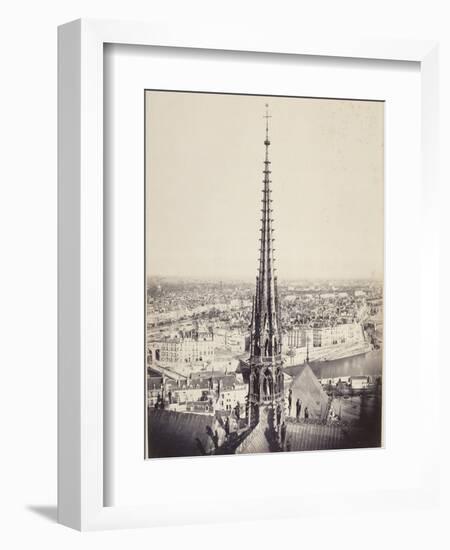 Paris, Flèche de Notre-Dame, en plomb et cuivre martelé, Viollet le Duc-Charles Marville-Framed Giclee Print