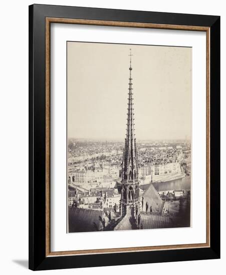 Paris, Flèche de Notre-Dame, en plomb et cuivre martelé, Viollet le Duc-Charles Marville-Framed Giclee Print