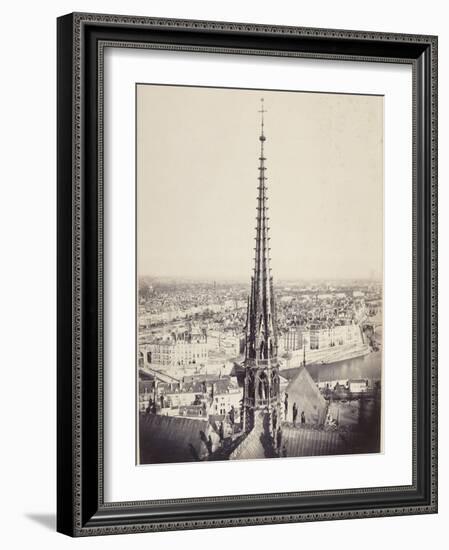 Paris, Flèche de Notre-Dame, en plomb et cuivre martelé, Viollet le Duc-Charles Marville-Framed Giclee Print