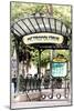 Paris Focus - Abbesses Metro-Philippe Hugonnard-Mounted Photographic Print