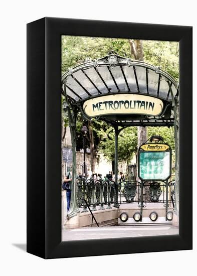 Paris Focus - Abbesses Metro-Philippe Hugonnard-Framed Premier Image Canvas