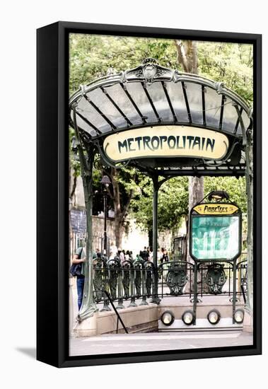 Paris Focus - Abbesses Metro-Philippe Hugonnard-Framed Premier Image Canvas